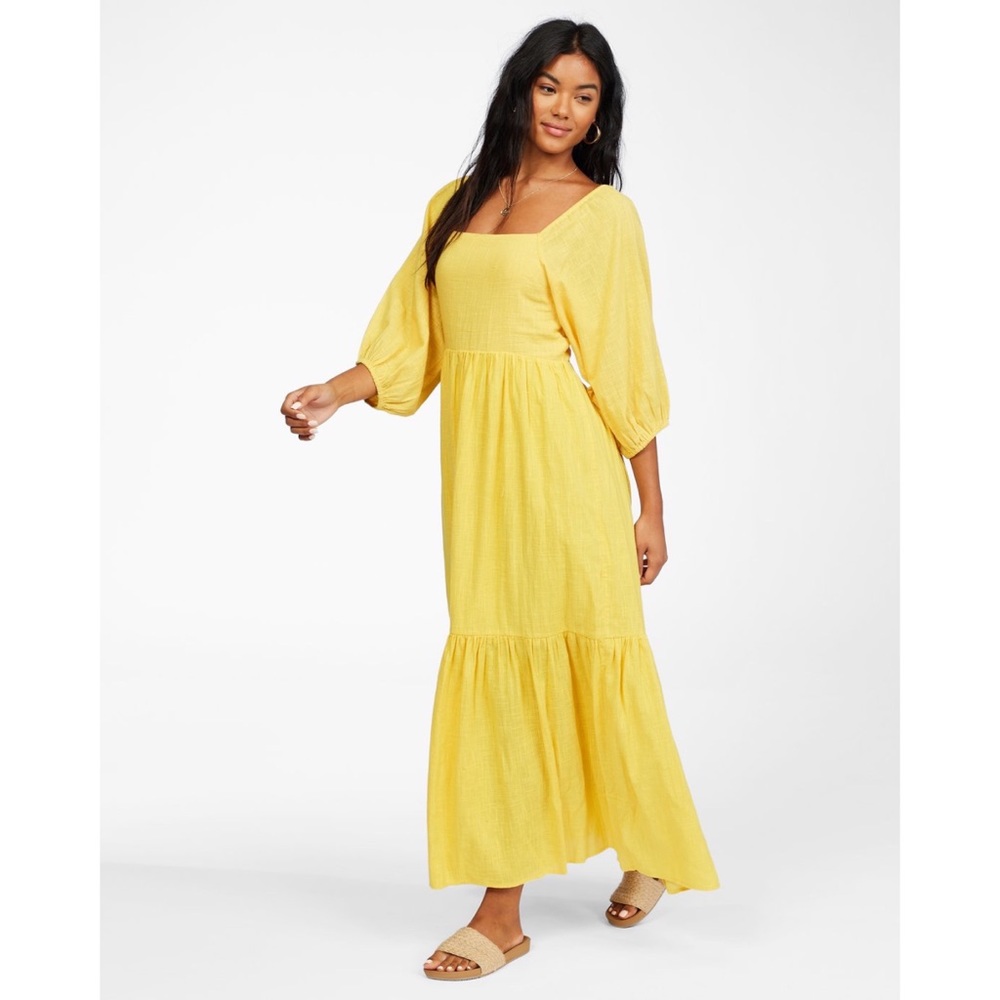 Billabong Sunshine Yellow Maxi Dress - Picture 8 of 13